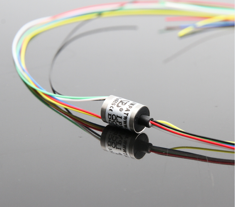 Mini Rotary Slip Ring 6 Circuit 0.5A Working Voltage 48V