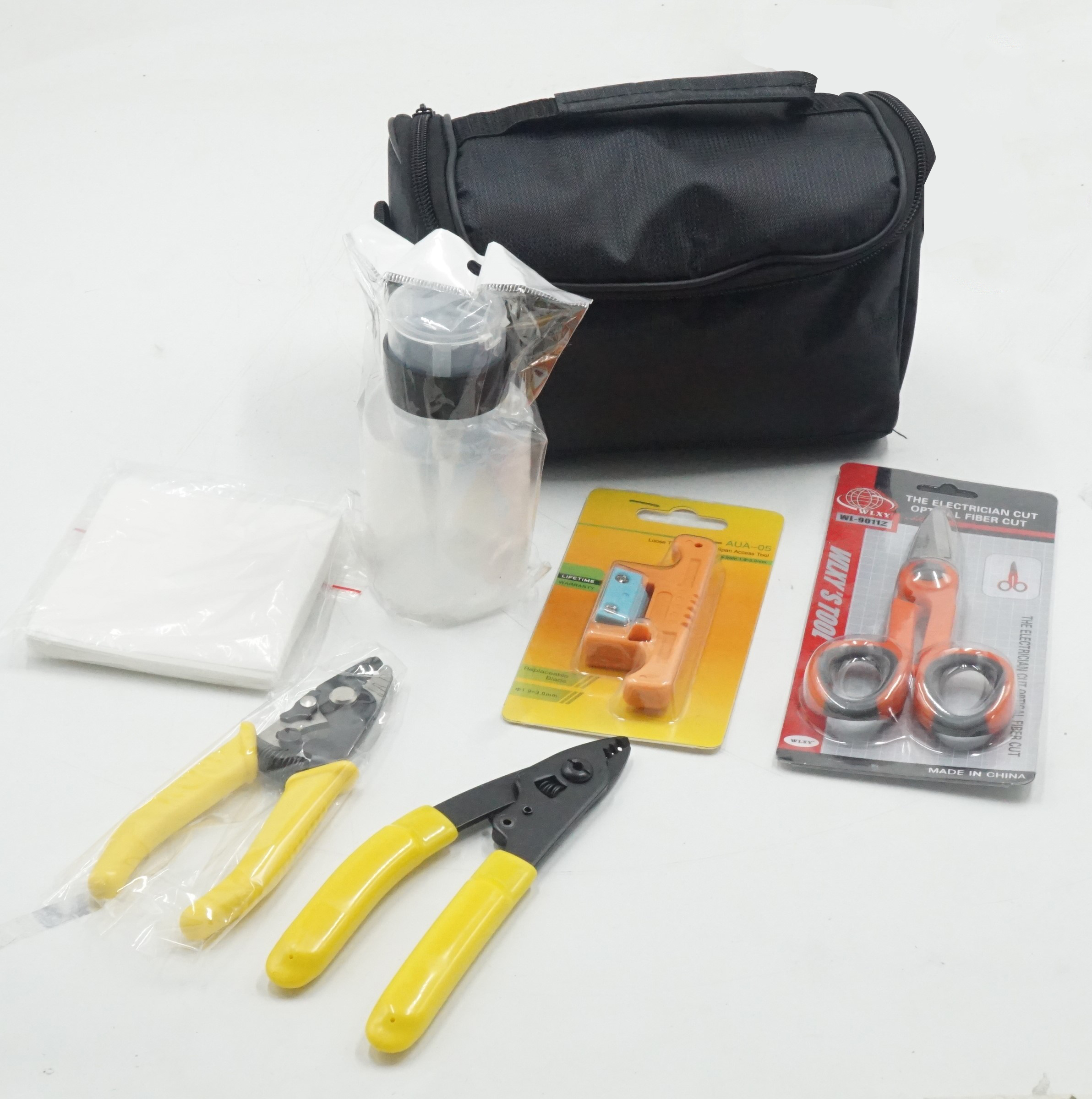 Multipurpose Fiber Cable Accessories With Stripping Tool Kit