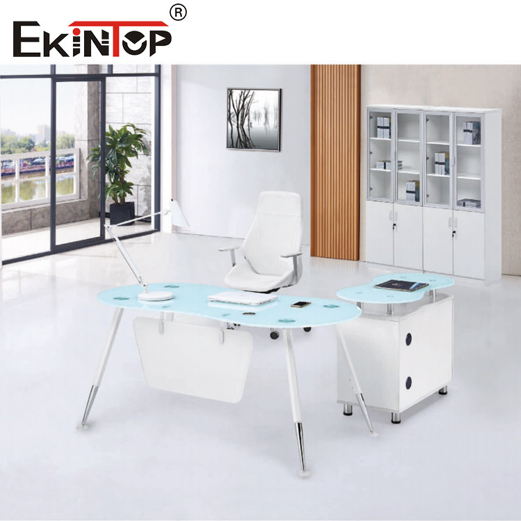 modern glass desk