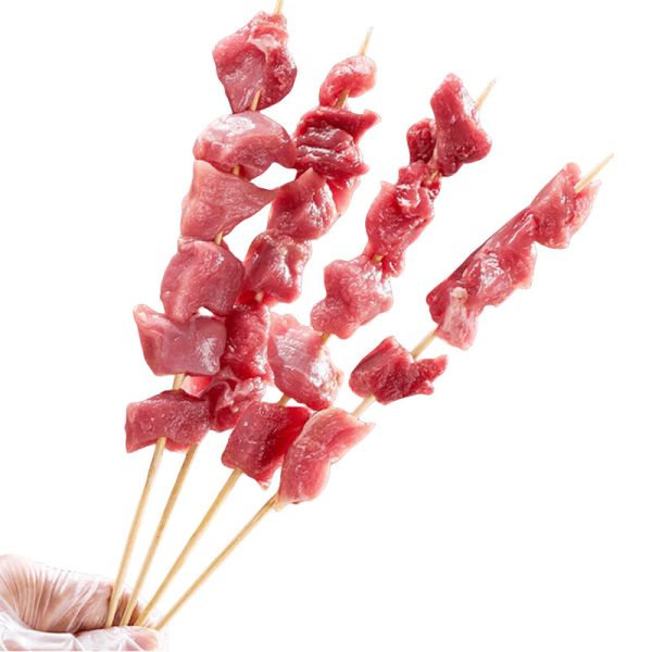 Food Grade BBQ Bamboo Sticks Natural Color Outdoor Bamboo Barbecue Skewers