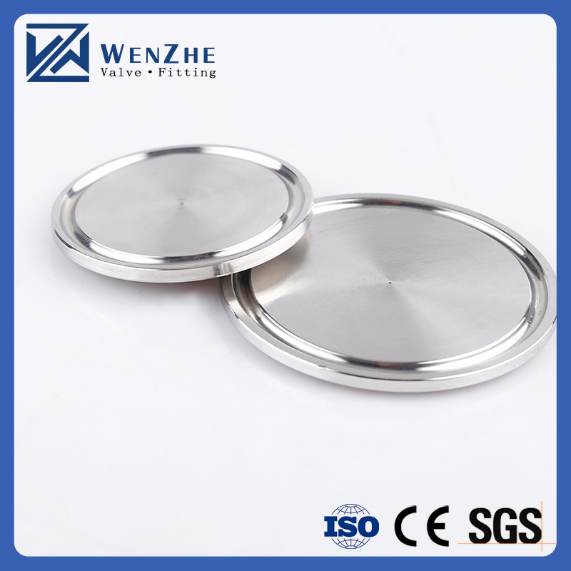 Forged Sanitary SS304/SS316L Pipe Clamp Solid Tri Clamp End Cap for Chemical Industry