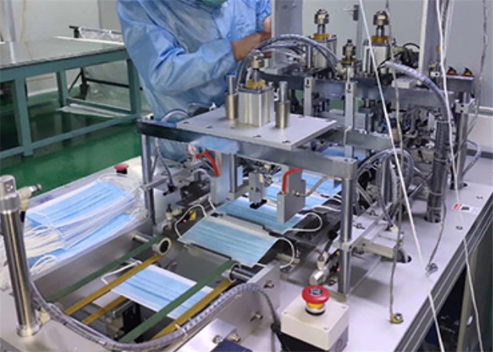 Automatic Surgical Face Mask Machine , Mask Production Machine 100-120 Pcs/min