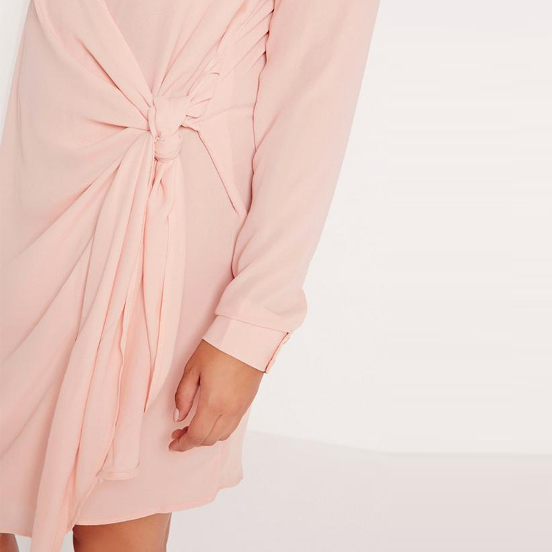 New Design Nude Plus Size Shirts & Blouses Sexy Cross Dress