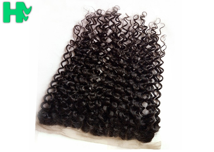 100% Human Virgin Hair 13*4 Closure Deep Curly With Baby Hair 8-24 inch