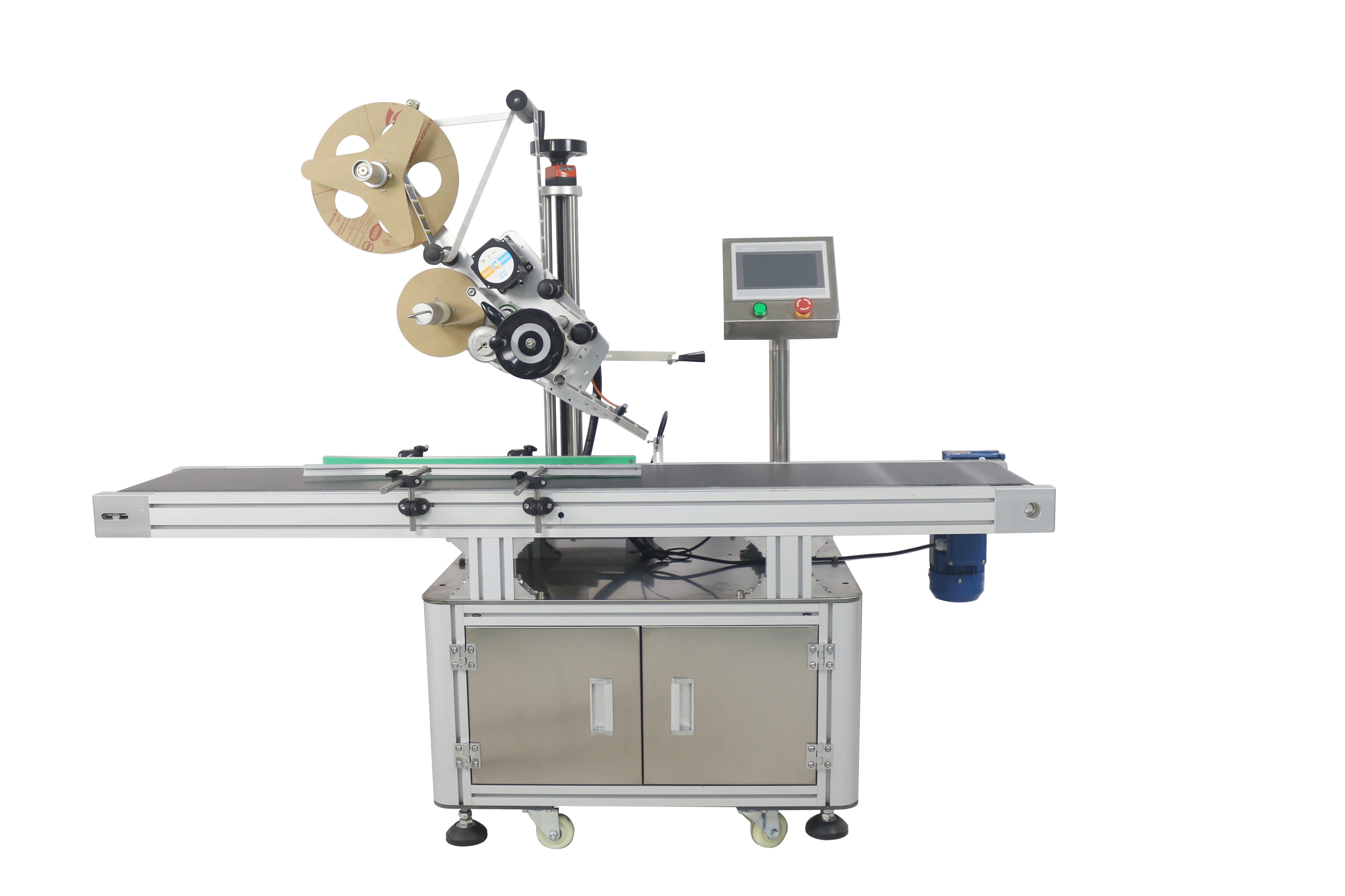 Full Automatic Carton Pouch Plane Surface Labeling Machine for Food 1500x600x1450mm