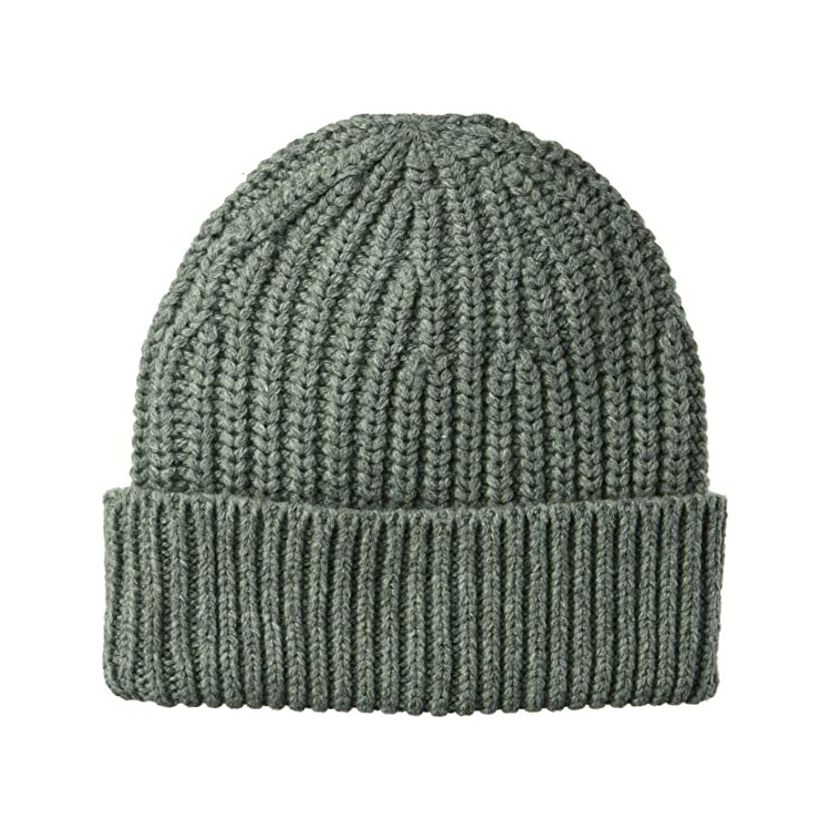 Trendy Warm 56cm Knit Beanie Hats Plain Dyed Waterproof