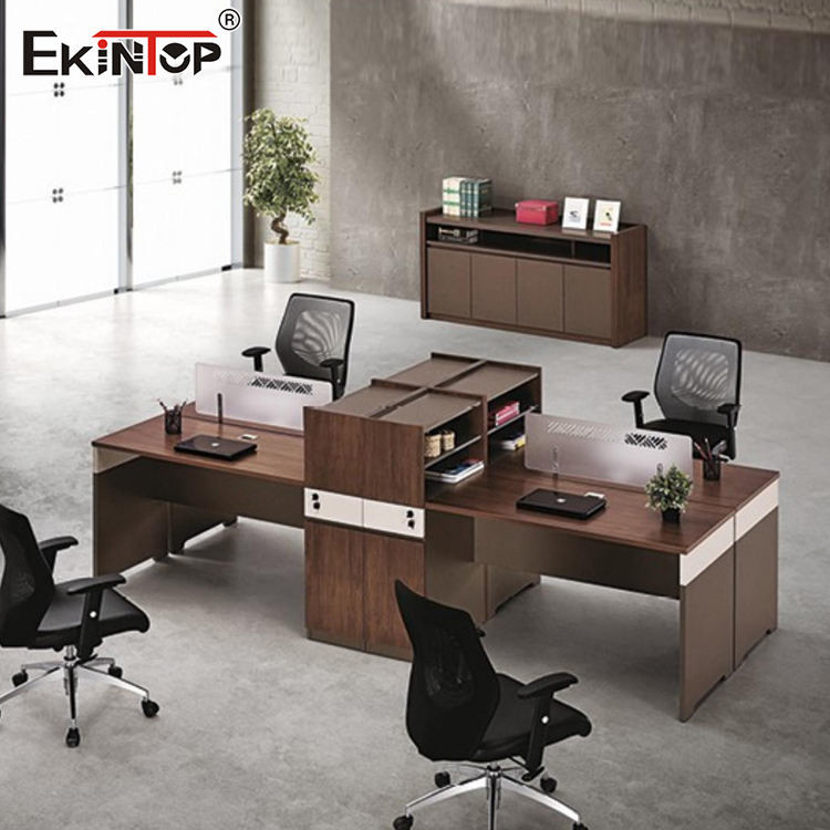 Multifunctional Office Desk Cubicles , Wooden Workstation Desk For Office Clerk