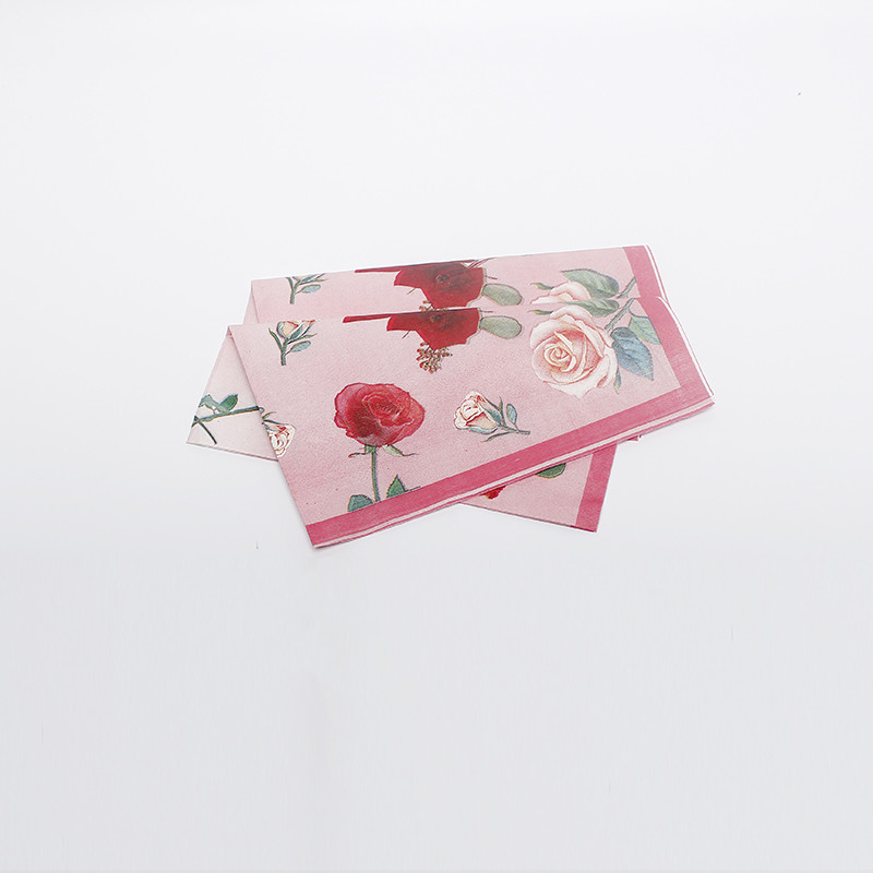 3 Ply Cocktail Printing Paper Napkin Recycled Airlaid Decorative 250 * 250mm