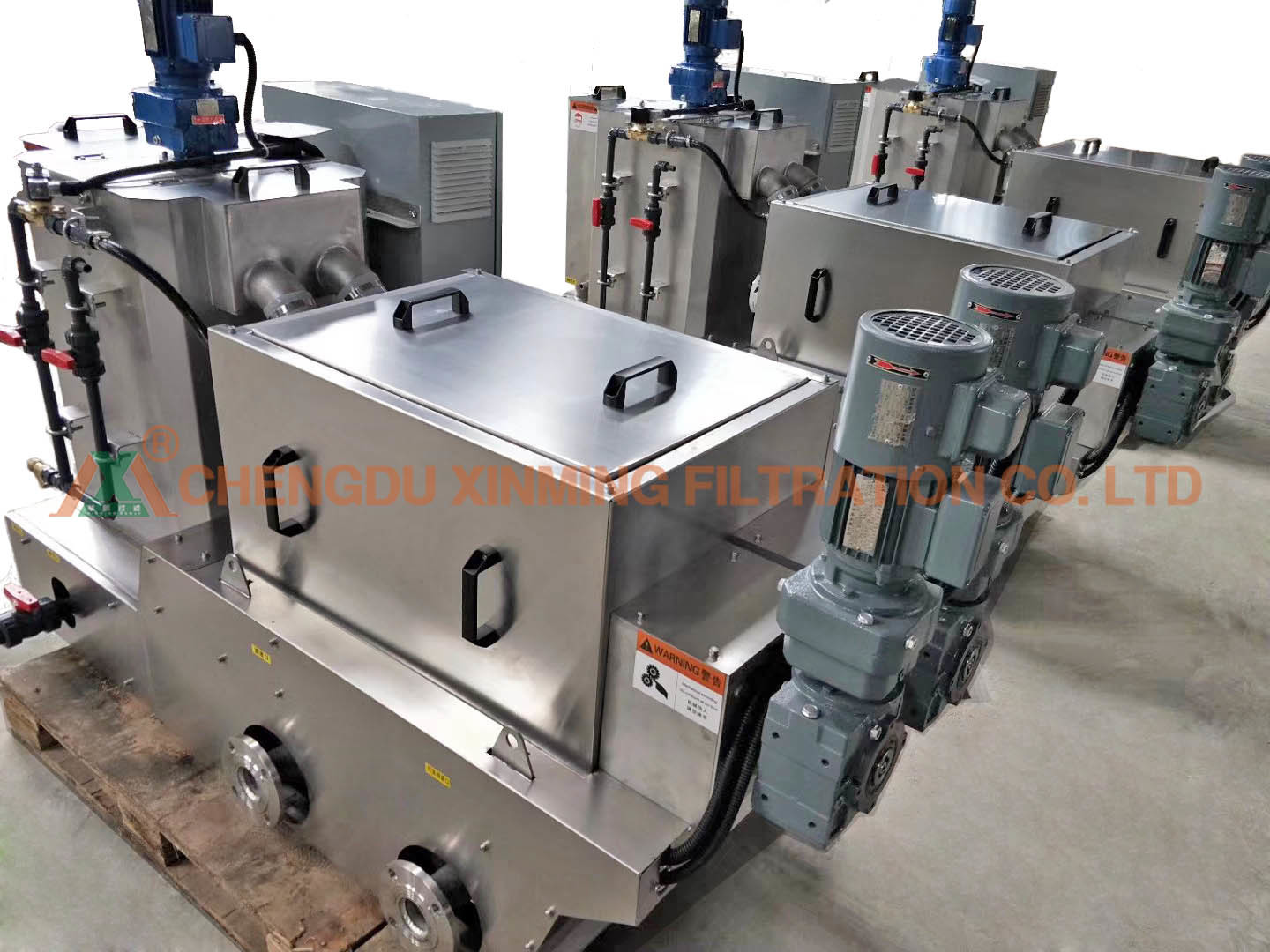 Professional Automatic Filter Press Wastewater Treatment Screw Filter Press For Butchery Sewage