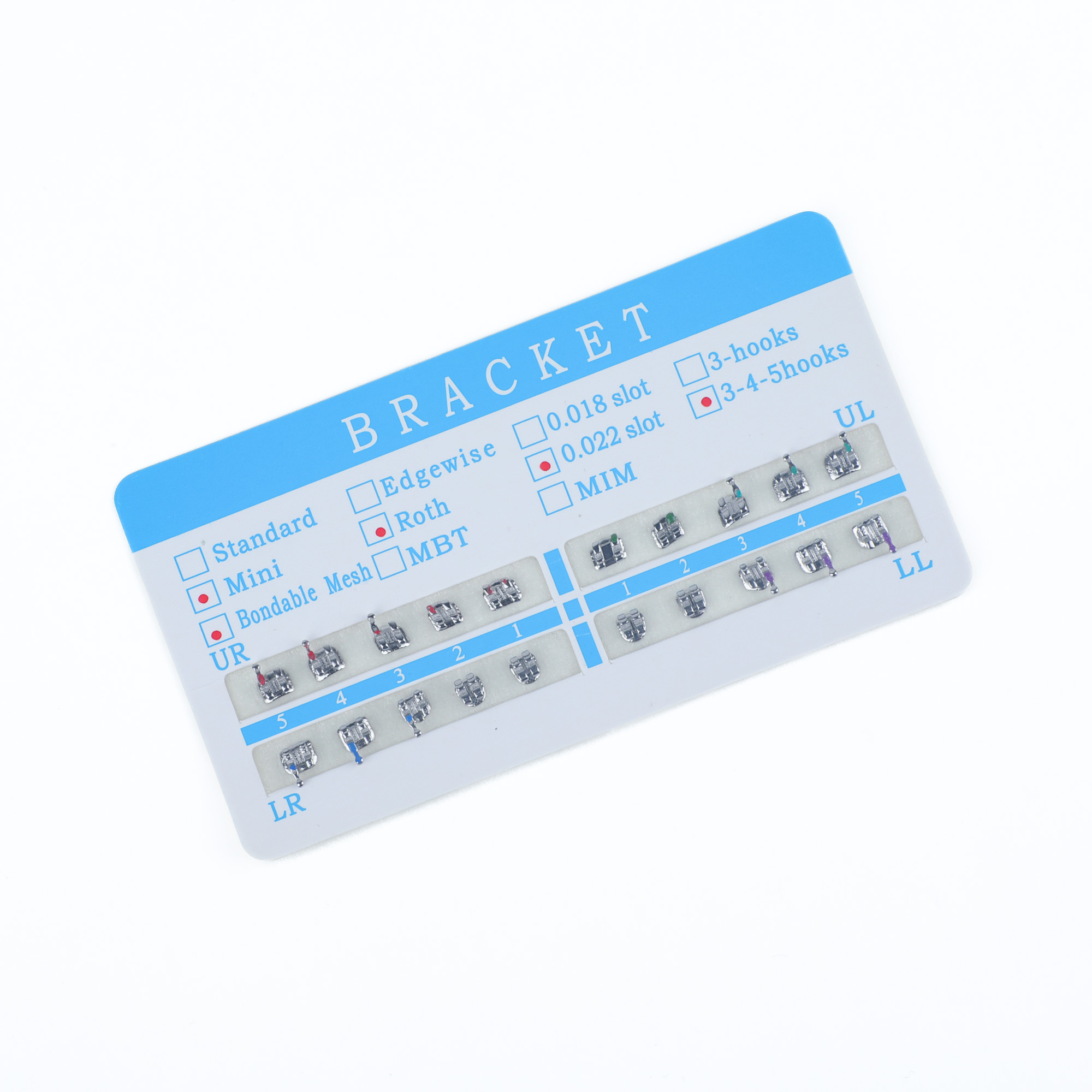 Precision Metal Orthodontic Bracket Self Adjusting Braces For Edgewise Tooth Movement Control