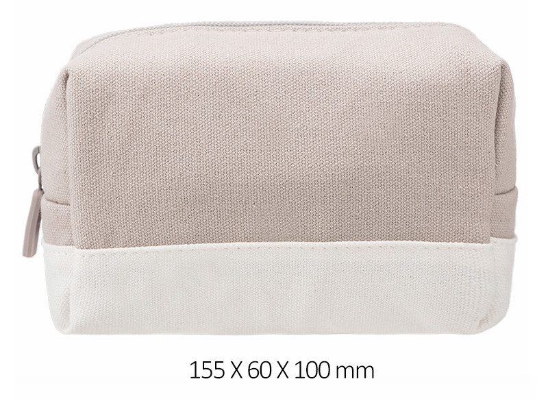 Portable Small Shell Shape Canvas Zipper Cosmetic Bags