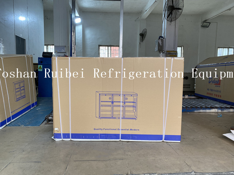 3 Doors Counter Top Beverage Fridge Beer Display Cooler Refrigerator Under Back Bar Beer Cooler