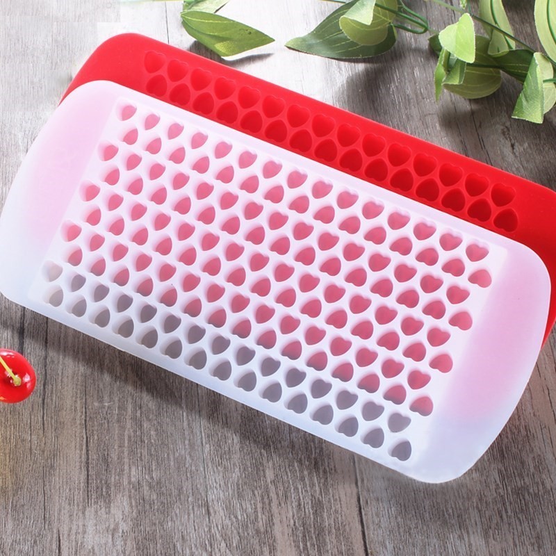 Fancy reusable 150 silicone heart ice cube tray bar tool 150 heart shaped ice mold high quality silicone food grade ice tray