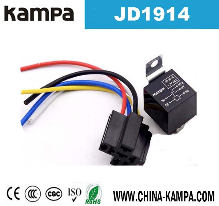 JD1914 40A 24V 5pins mini voltage auto car electrical relay