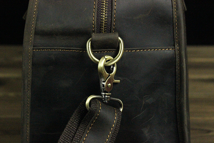Real Leather Duffel Bags Crazy Horse Leather Luggage Bag for Travel LB02