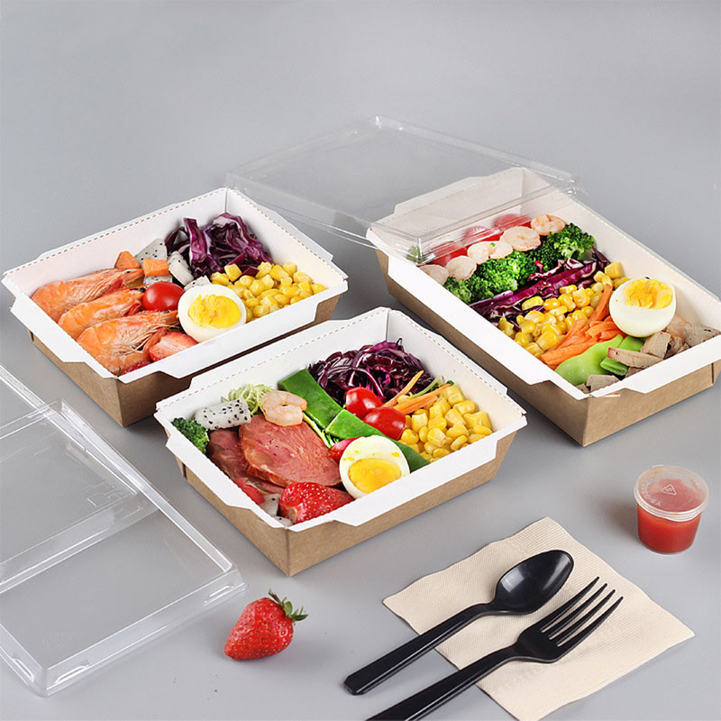 Good Quality Eco Friendly Brown Take Away 5oz Disposable Paper Salad Bowls