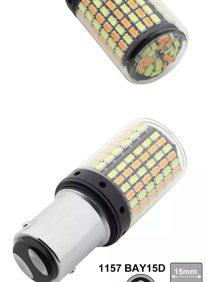 168smd Reversing Car Turn Signal Lights 12v Universal Led Fog Lights 30w