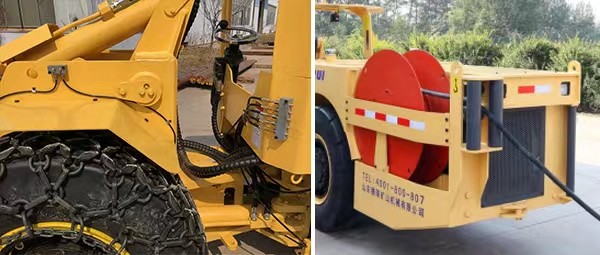 Electric Cable Underground Loader Suitable For Underground Tunnel Bucket 1 Cube