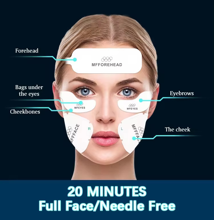 Magenetic Face Muscle Stimulator Rf Vline Wrinkle Removal Face Massage Machine