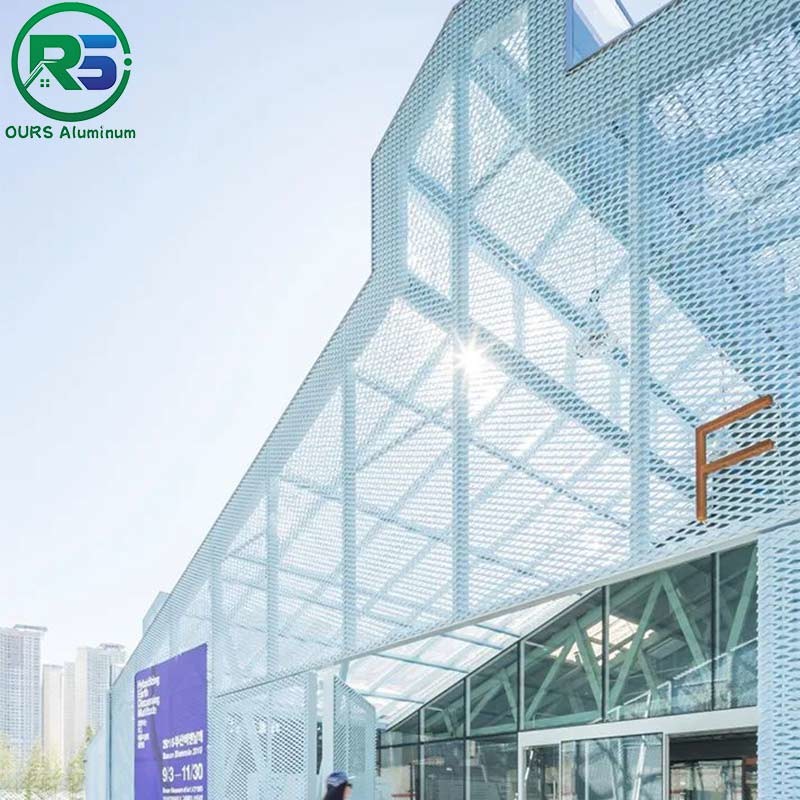 Contemporary Mesh Aluminum Expanded Sheet For Commercial Buildings