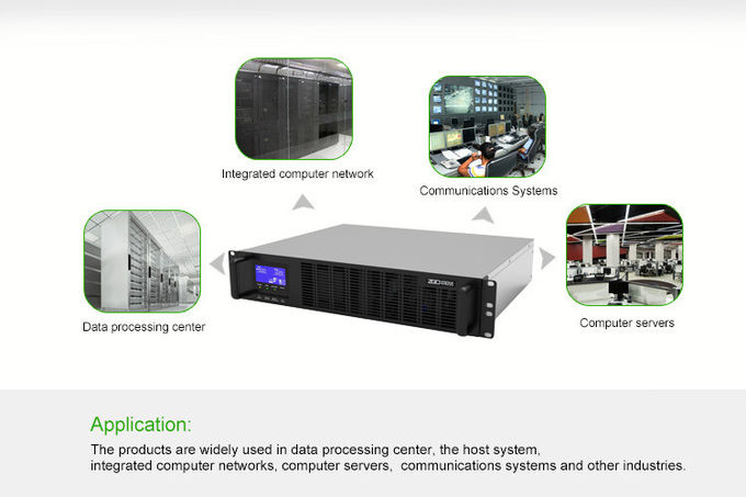 380VAC 13.5kW 3 Phase Rack Mount UPS 15KVA Online Ups Zero Transfer Time