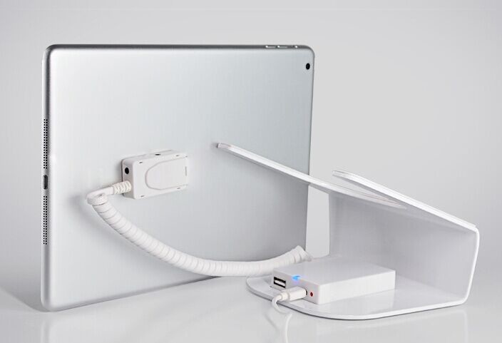 COMER anti-theft cable locking devices display mounting Universal tablet pc shelf for Pad alarm holder