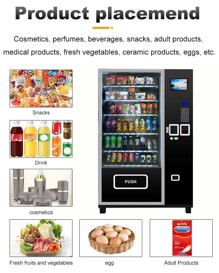 Metal SDK Combo Vending Machine 220V/50Hz Indoor Power 40-450W