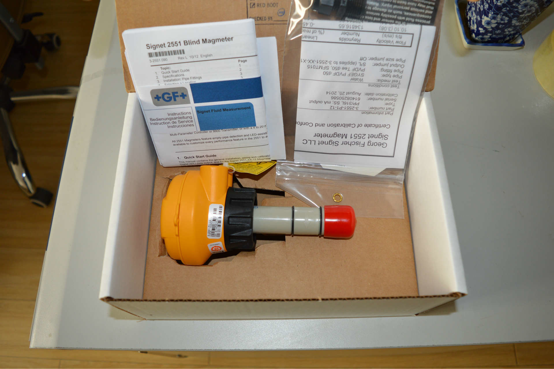 3-2551-P2-42 GF Signet Magmeter Flow Sensor For DN250 to DN900 (10 to 36 in.) Pipe Size with Display