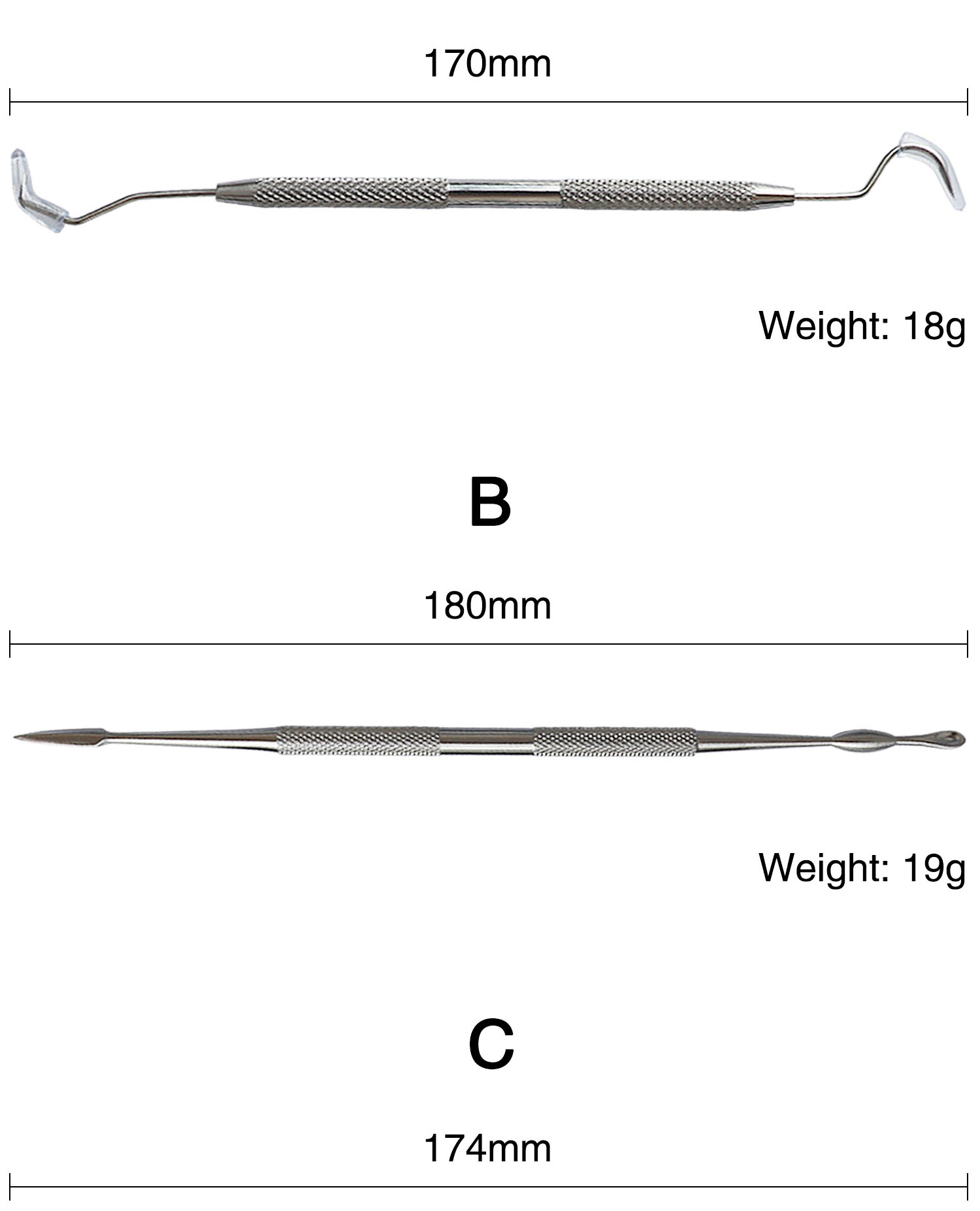 12pcs Stainless Steel Wax Carving Tools 20*12cm For Dentistry