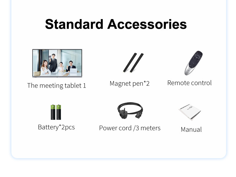 Floor Standing Smart Interactive Whiteboard Digital Signage 65''
