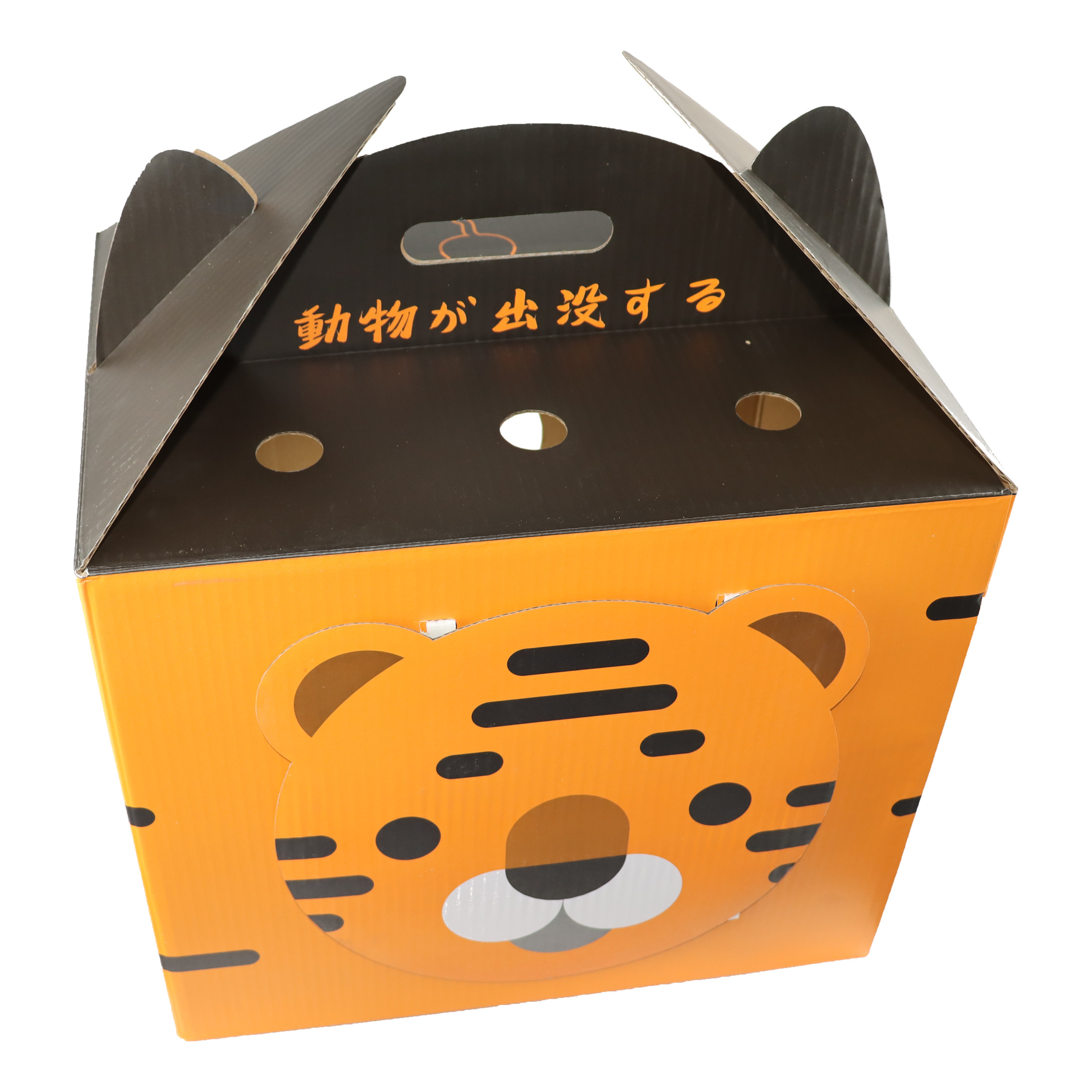 Extra Large Cardboard Cat Scratcher Floor For Small Animals Cats Stairs 48x30.5x34.5CM