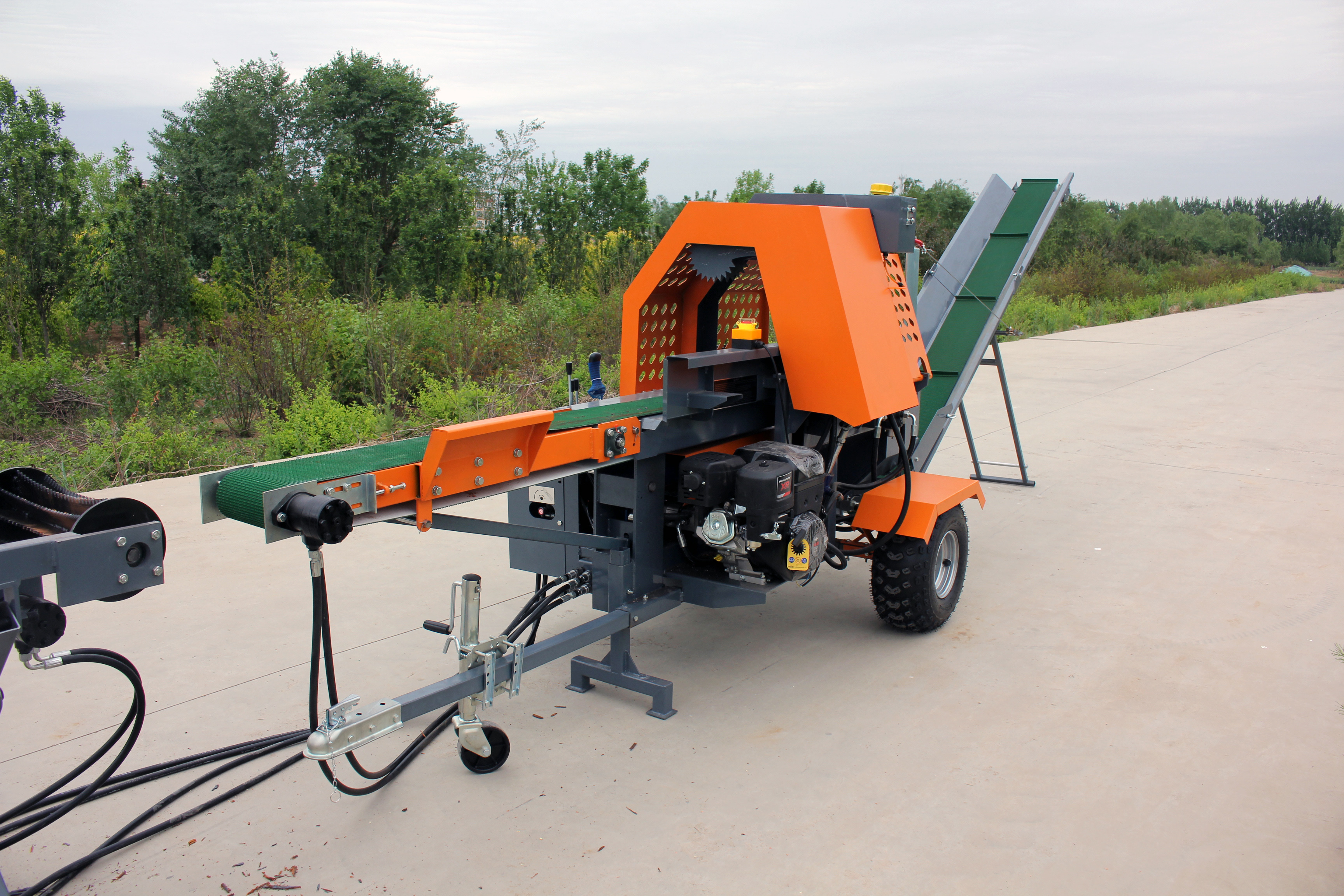Speed Chainsaw Electric 15KW Wood Tree Splitter 6S Firewood Processor