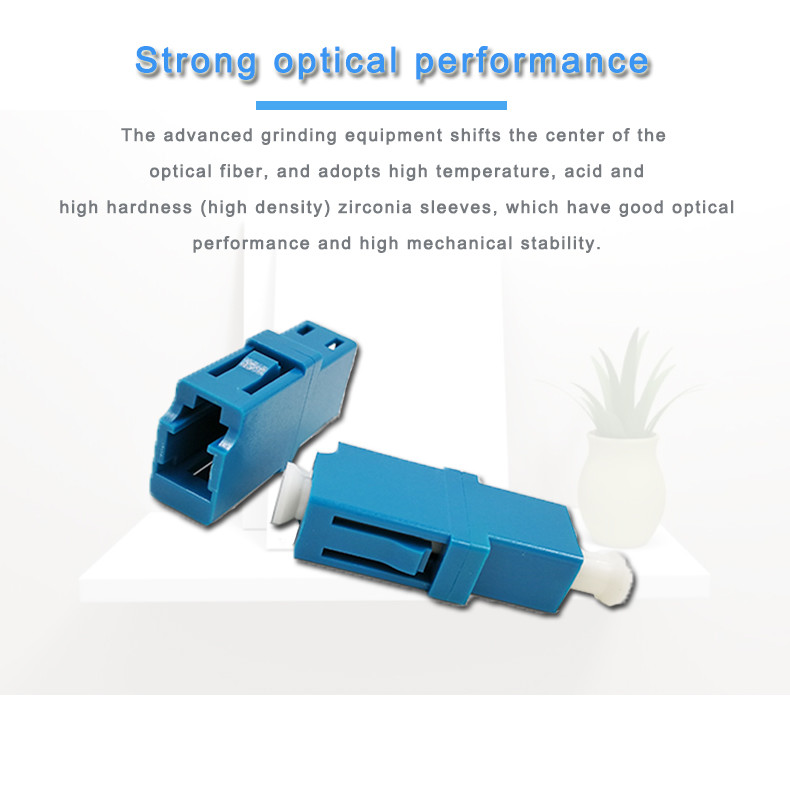 Single Mode LC Fiber Otical Adapter SIMPLEX SM MM APC OM3 OM4 Ceramic Sleeve