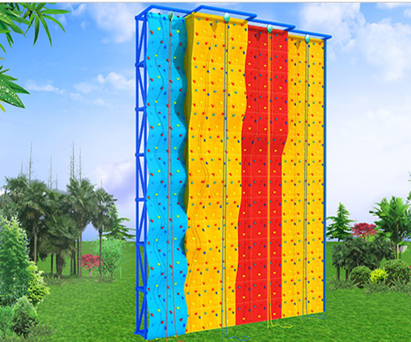 Resin Indoor Climbing Wall Panels Anticorrosion Hot Galvanized Steel Frame