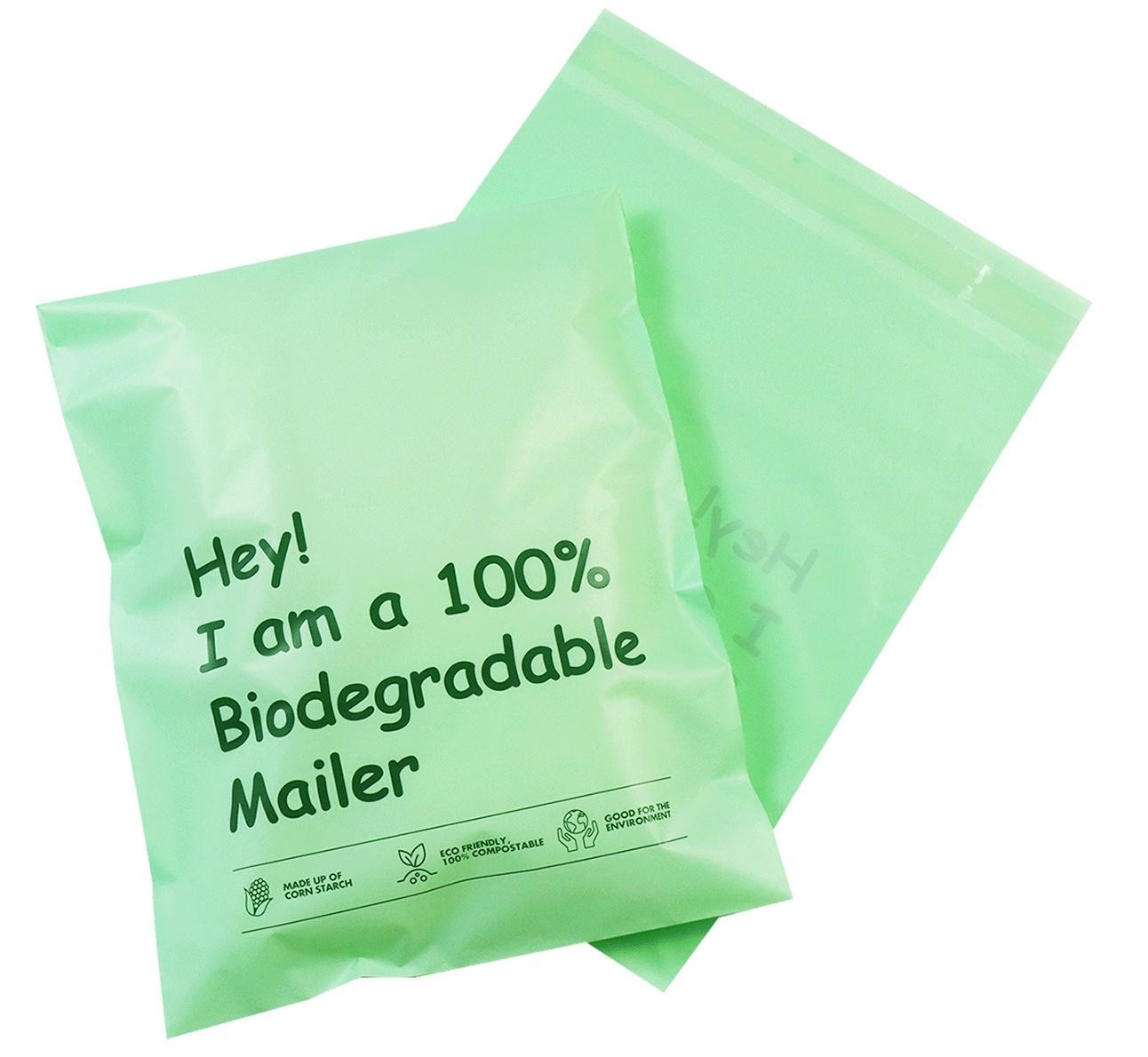 100% Biodegradable Cornstarch PLA Compostable Mailers Custom