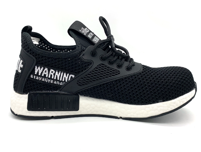 CE Approved Anti-Puncture Work Safety Shoe with Steel Toe Cap and Flying Woven Fabric