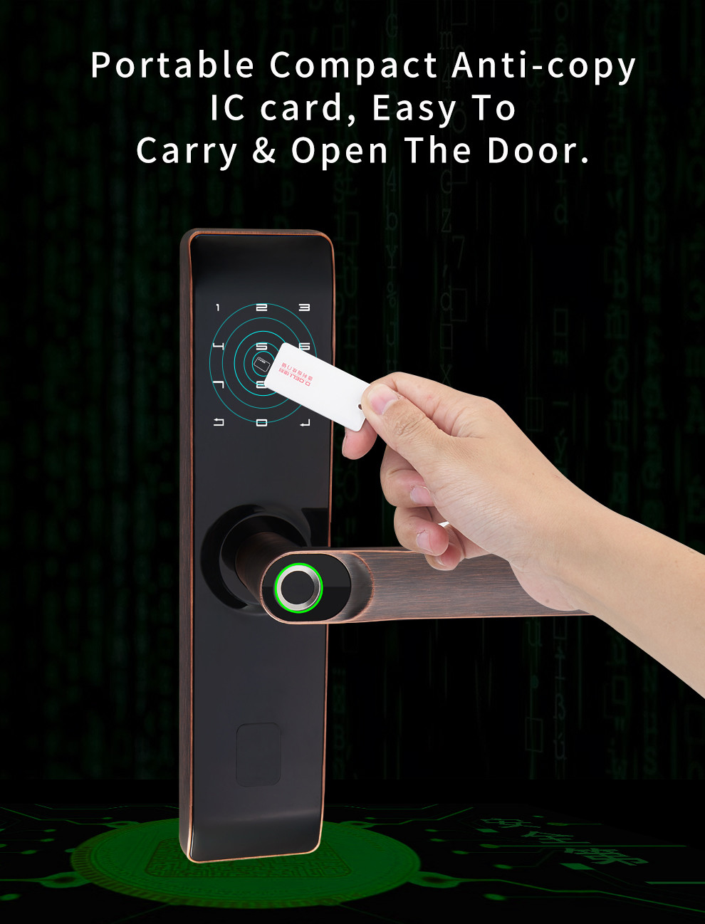 High Quality Hot Selling Fingerprint Indoor Tuya WiFi APP Smart Zinc Alloy TT Lock Door Lock for Apartment House