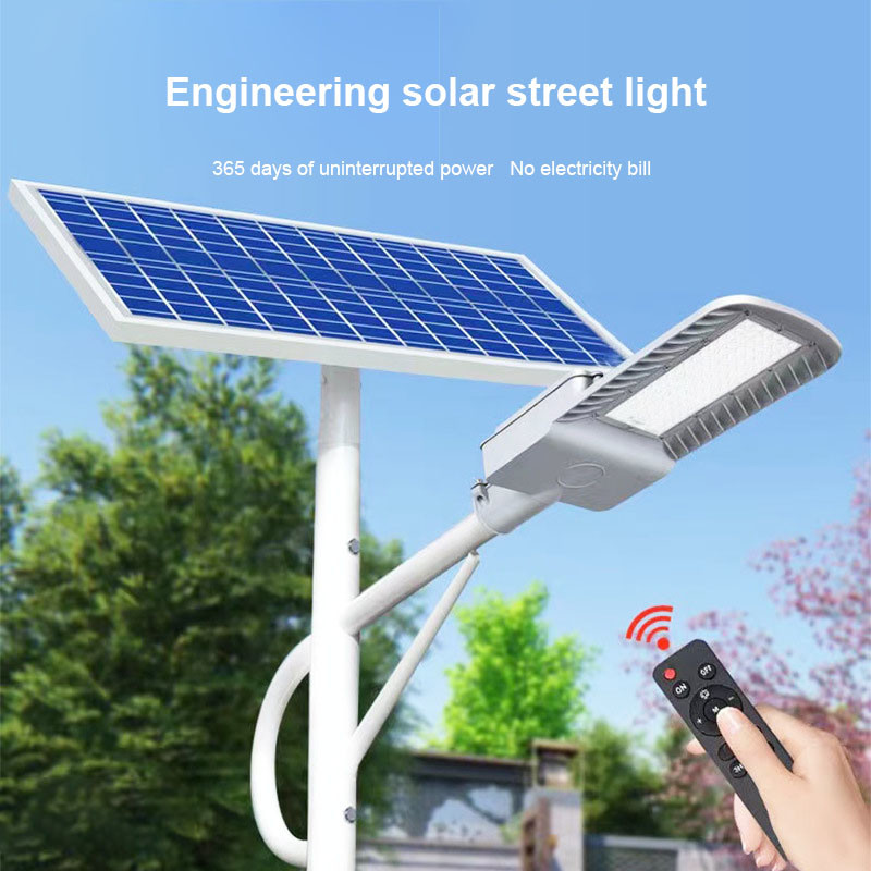 Waterproof Split Solar Street Light 100w Solar Panel Street Light With LiFePo4 Battery