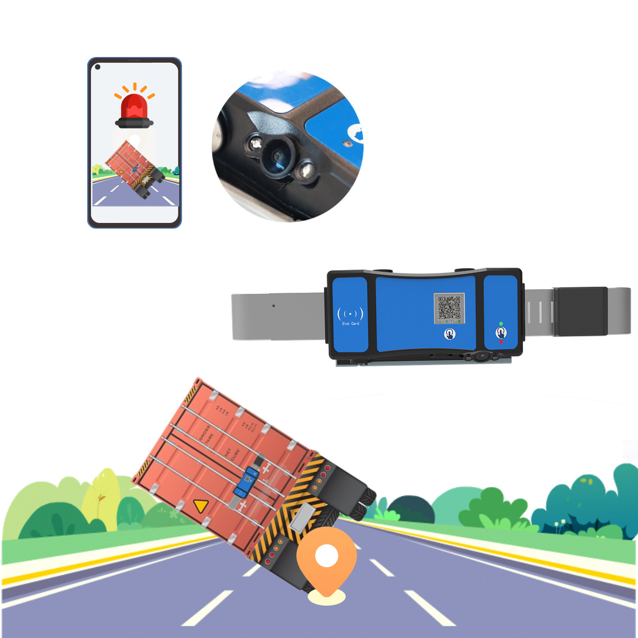 Electronic GPS Lock – Real-Time Security for Containers with GPS Monitoring and Alerts