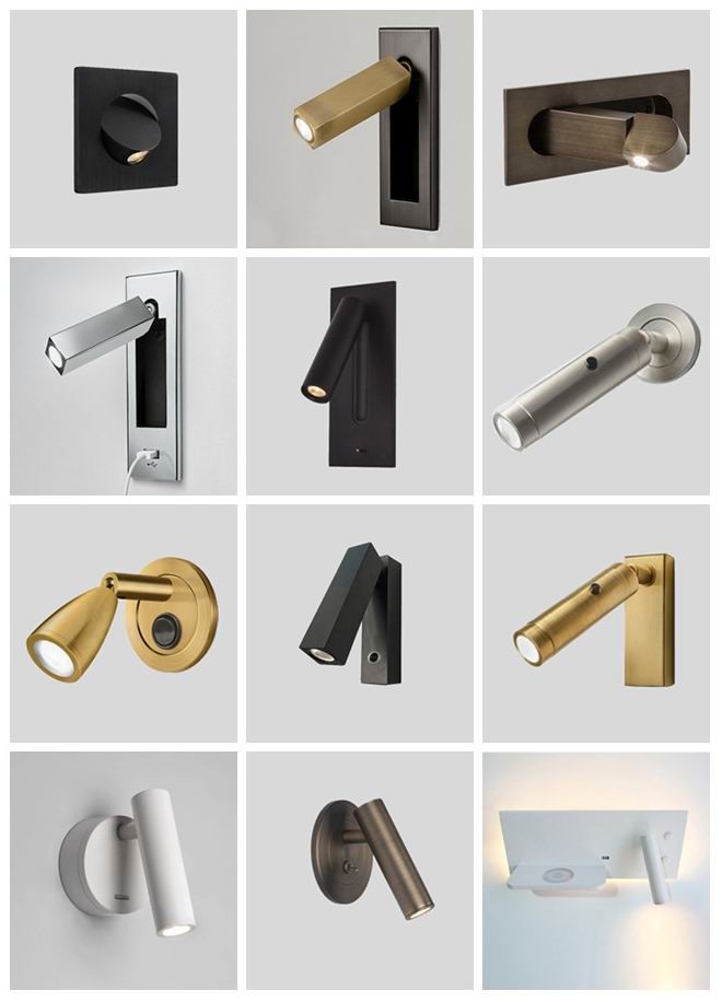Adjustable headboard wall light modern bedside wall light /led reading light for bedroom used