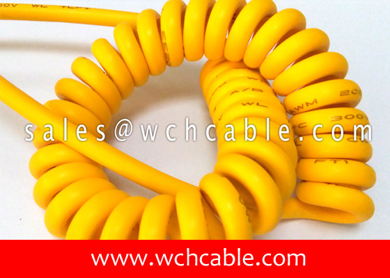 UL20413 China Factory Produced Data Interconnection Curly Cable 60C 150V