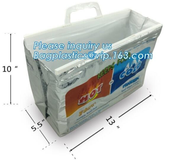 custom bulk waterproof large soft folding food delivery picnic lunch tote grocery cooler bag aluminum foil thermal bags
