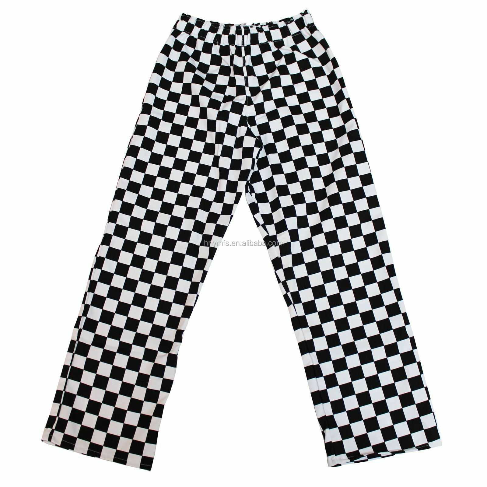 Professional Unisex Chef Work Pants 65% Polyester 35% Cotton Material