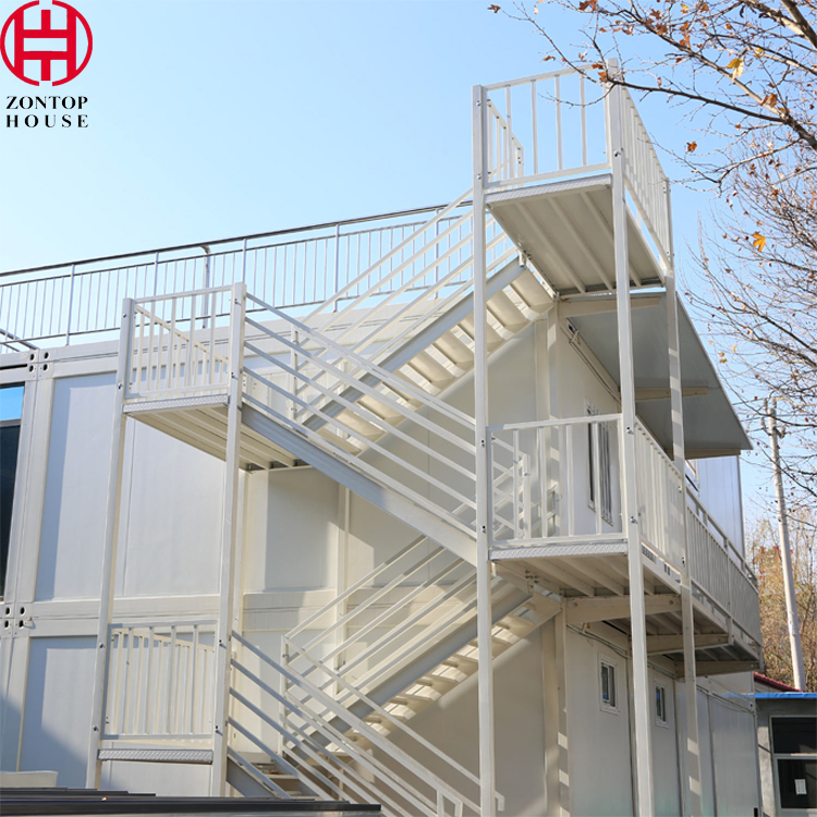 Zontop Two Story Modern Quick Concrete Hurricane Proof Homes Prefab Bolt Container Houses