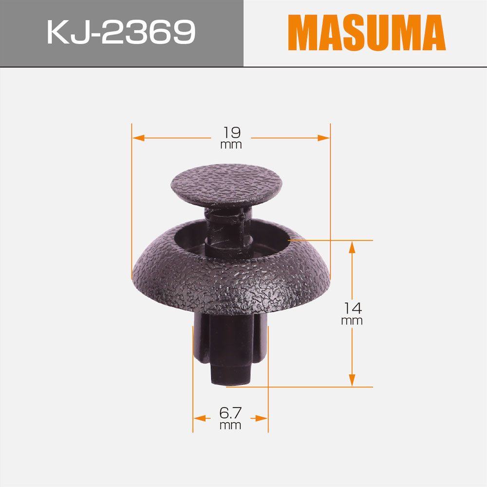 Highly Recommended Nylon Car Black Plastic Clips 90467-07211 for Honda Jazz ZWA10