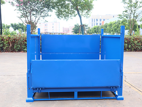 Lockable Pallet Storage Cage Industrial Wire Baskets Wire Mesh Containers