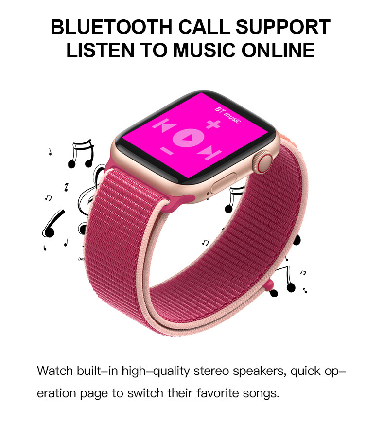 2020 Smart Watch T500 Strap Call Music Player 44MM For Apple IOS Android Phone PK IWO Watch SmartWatch Women Man FK88
