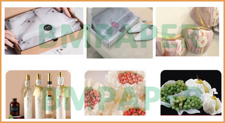 17gsm Acid Free White Tissue Paper For Flower Wrap 500 x 760mm Smooth Surface