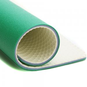 Eco-Friendly Diamond PVC Roll Mat Non Slip Wear Resistant Sport Court Flooring