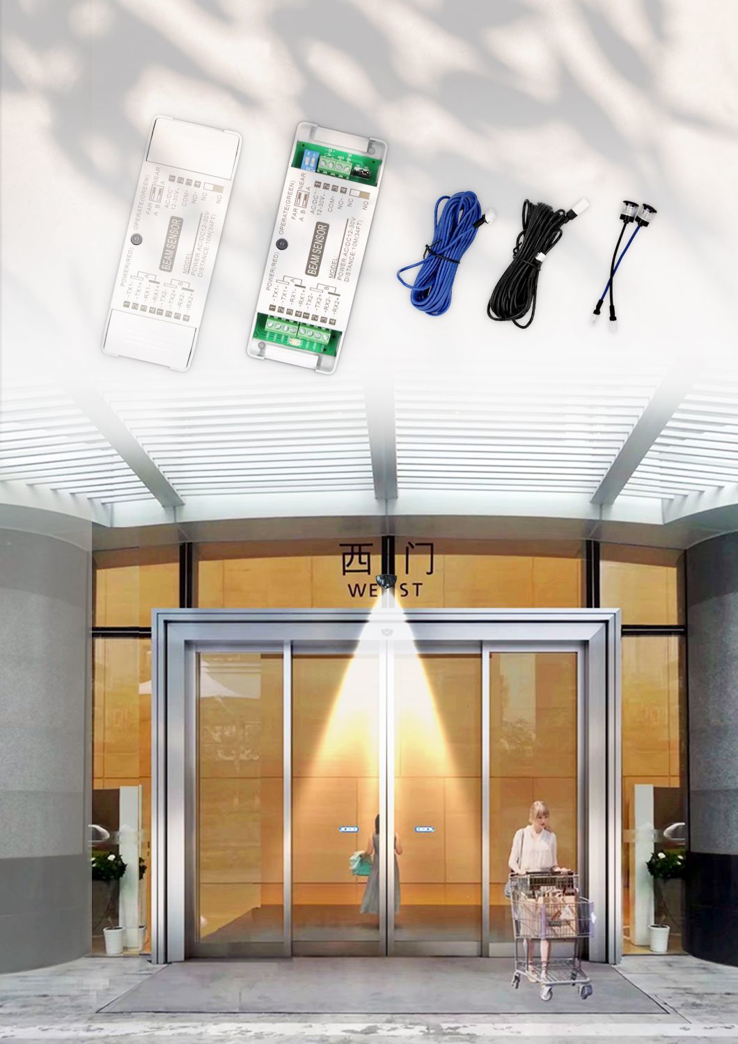 Infrared Beam Sensor for Automatic Door Safety